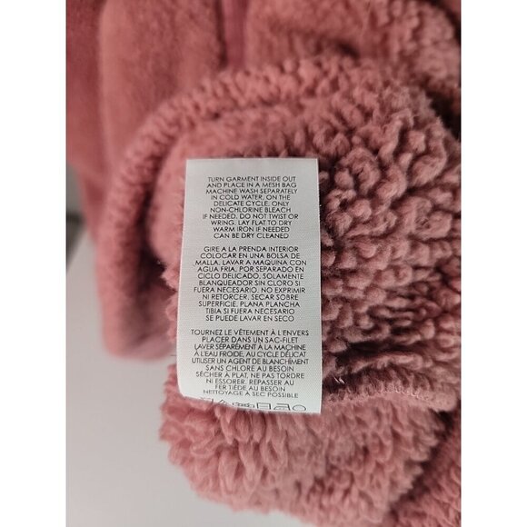 CAbi Embrace Topper Hooded Fleece Jacket Zip Front Women Large 4121 Dusty Rose - Picture 10 of 13